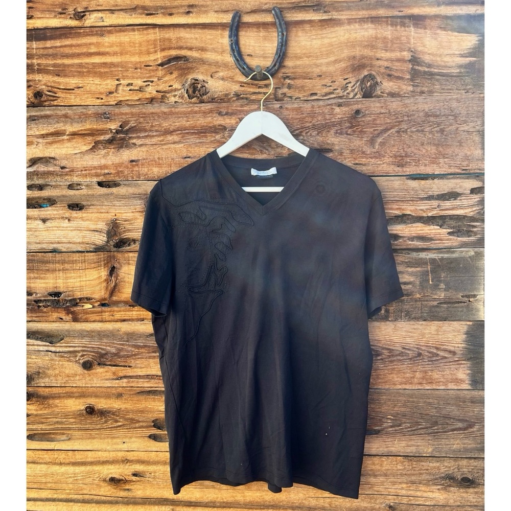 VERSACE COLLECTION | V-Neck Black T-Shirt L